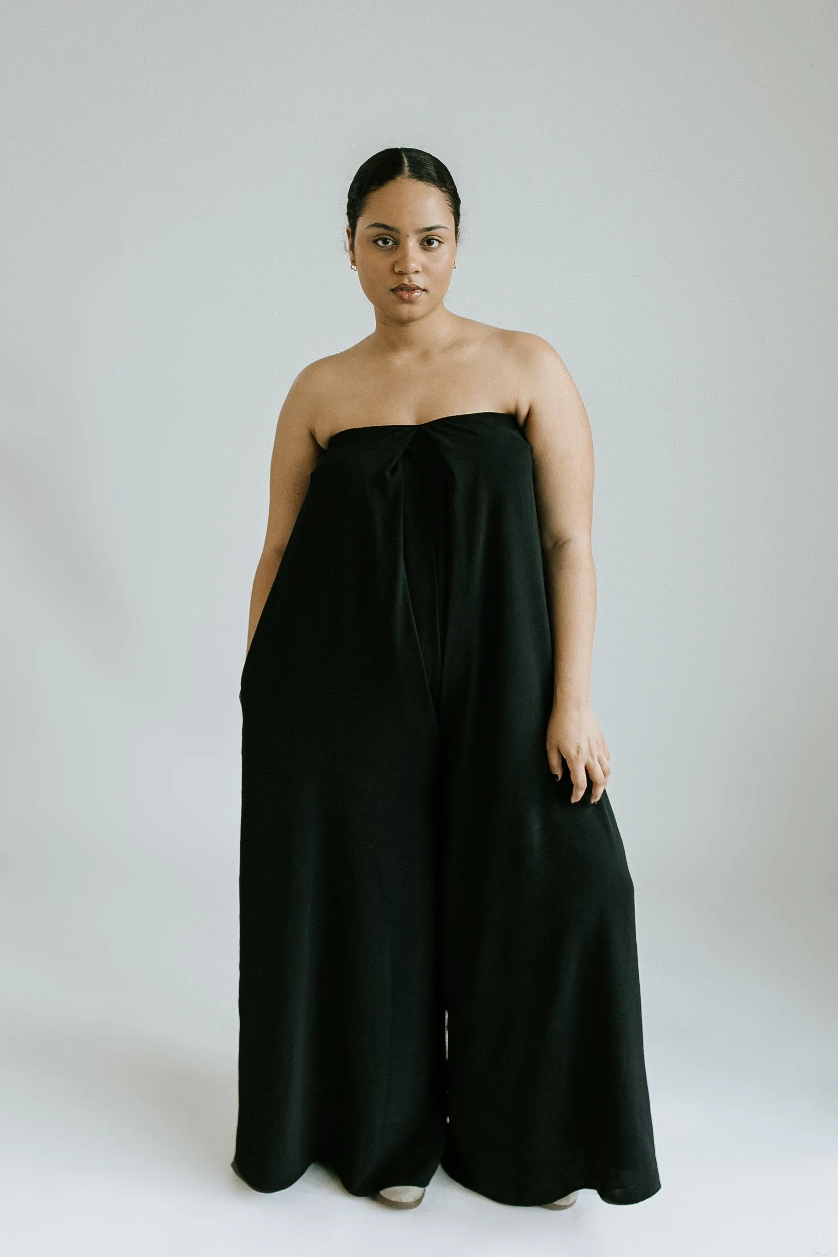 Annabelle Strapless Jumpsuit - Black