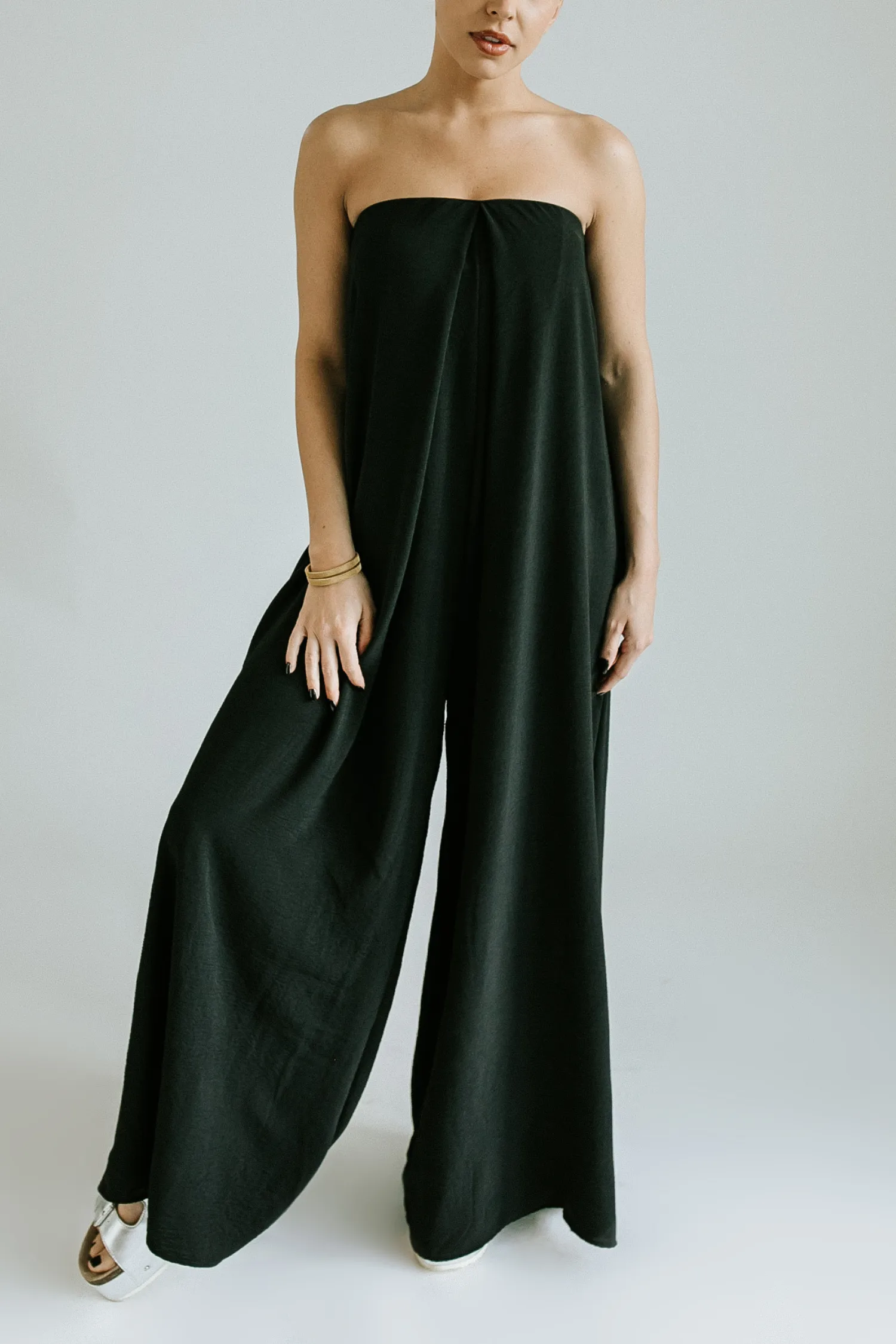 Annabelle Strapless Jumpsuit - Black