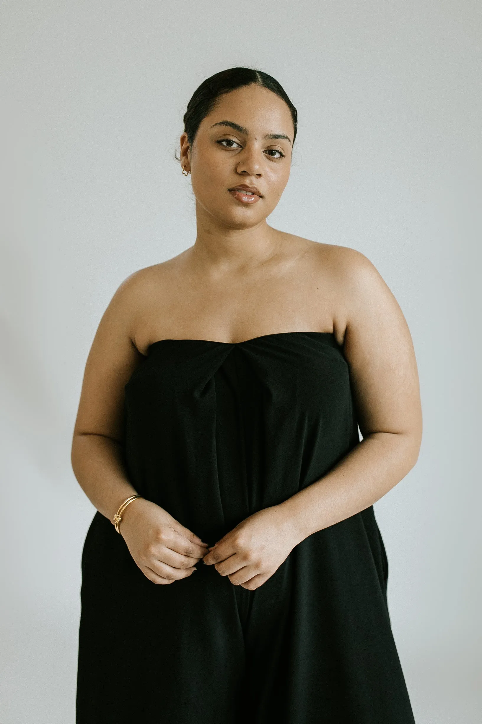 Annabelle Strapless Jumpsuit - Black