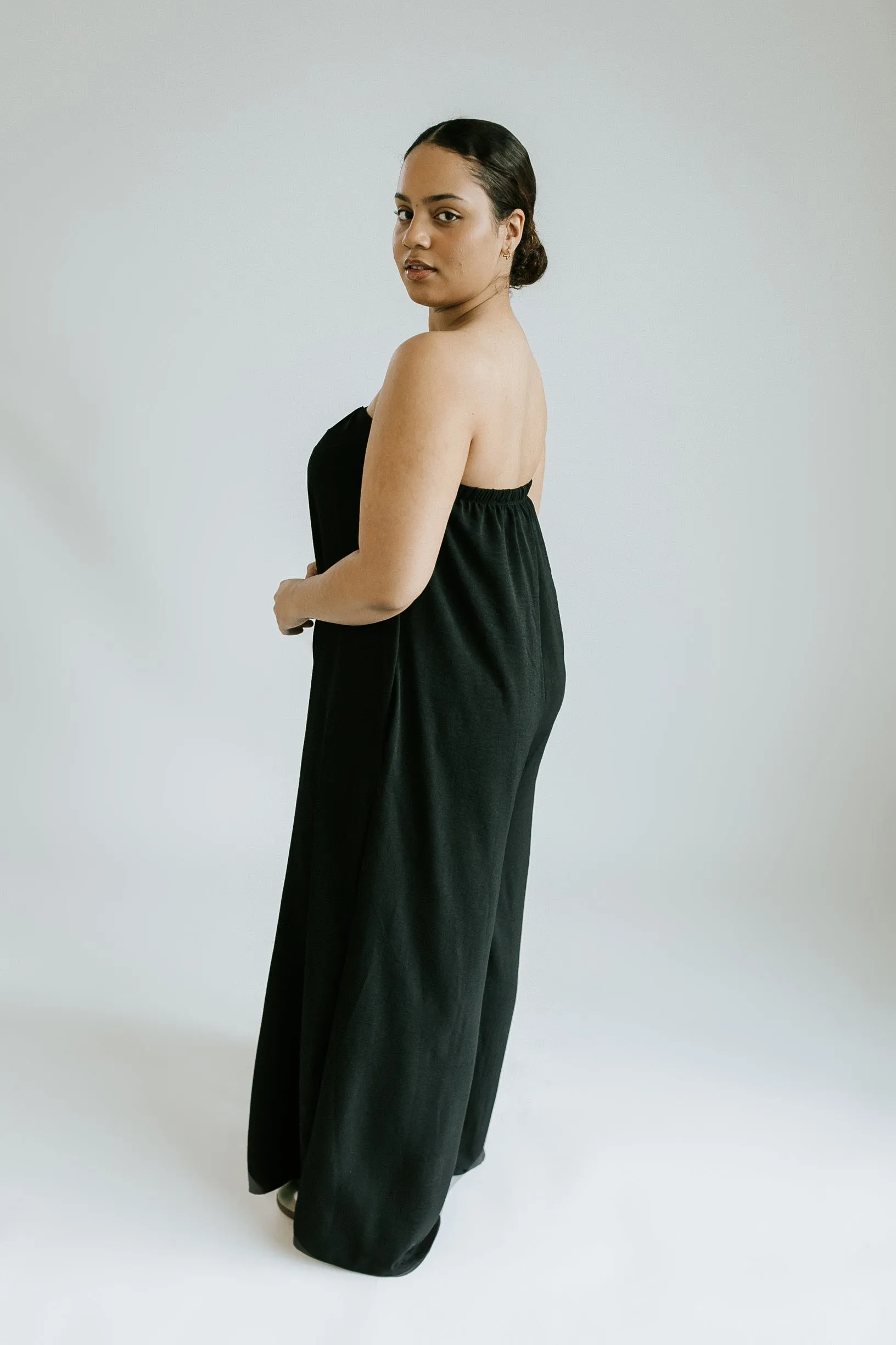 Annabelle Strapless Jumpsuit - Black