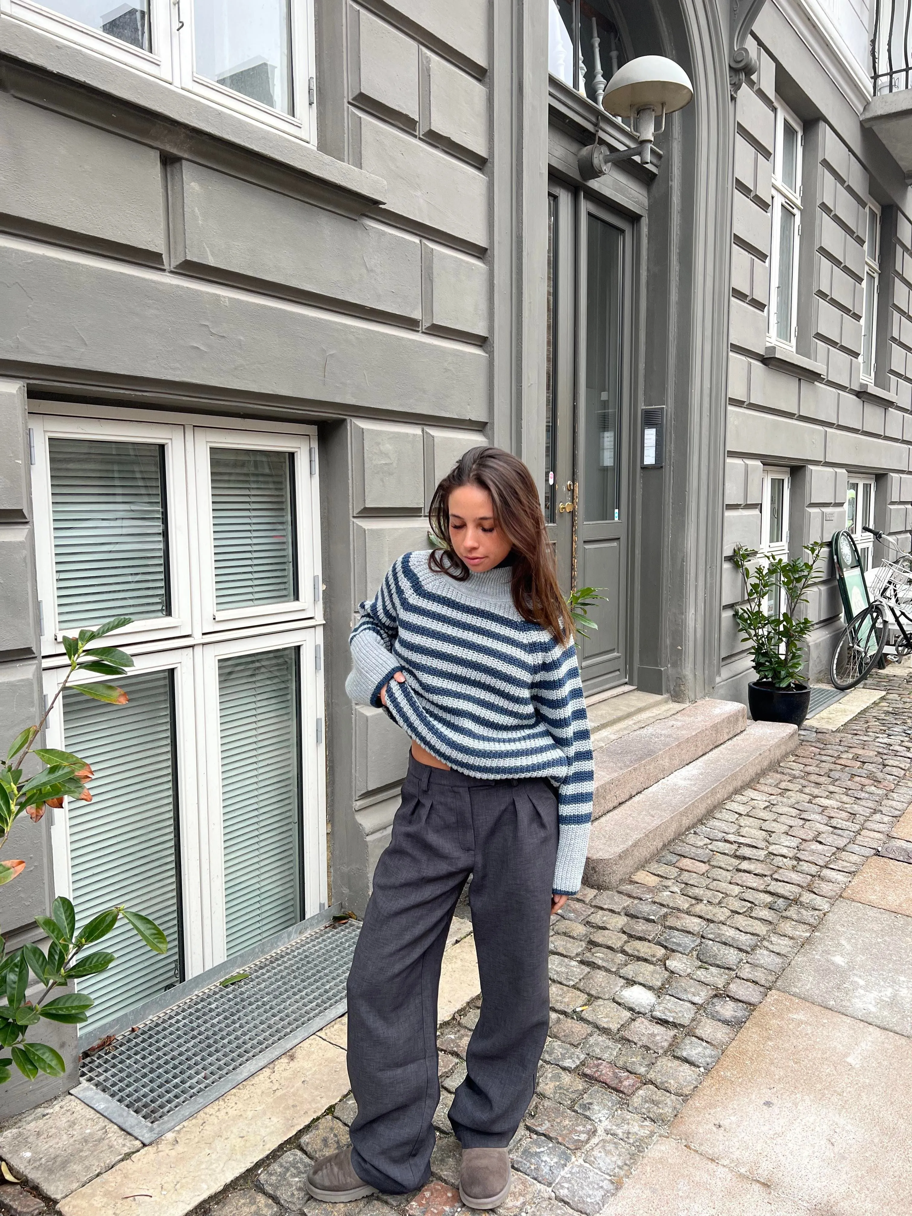Blanca oversized suit pants - Grey