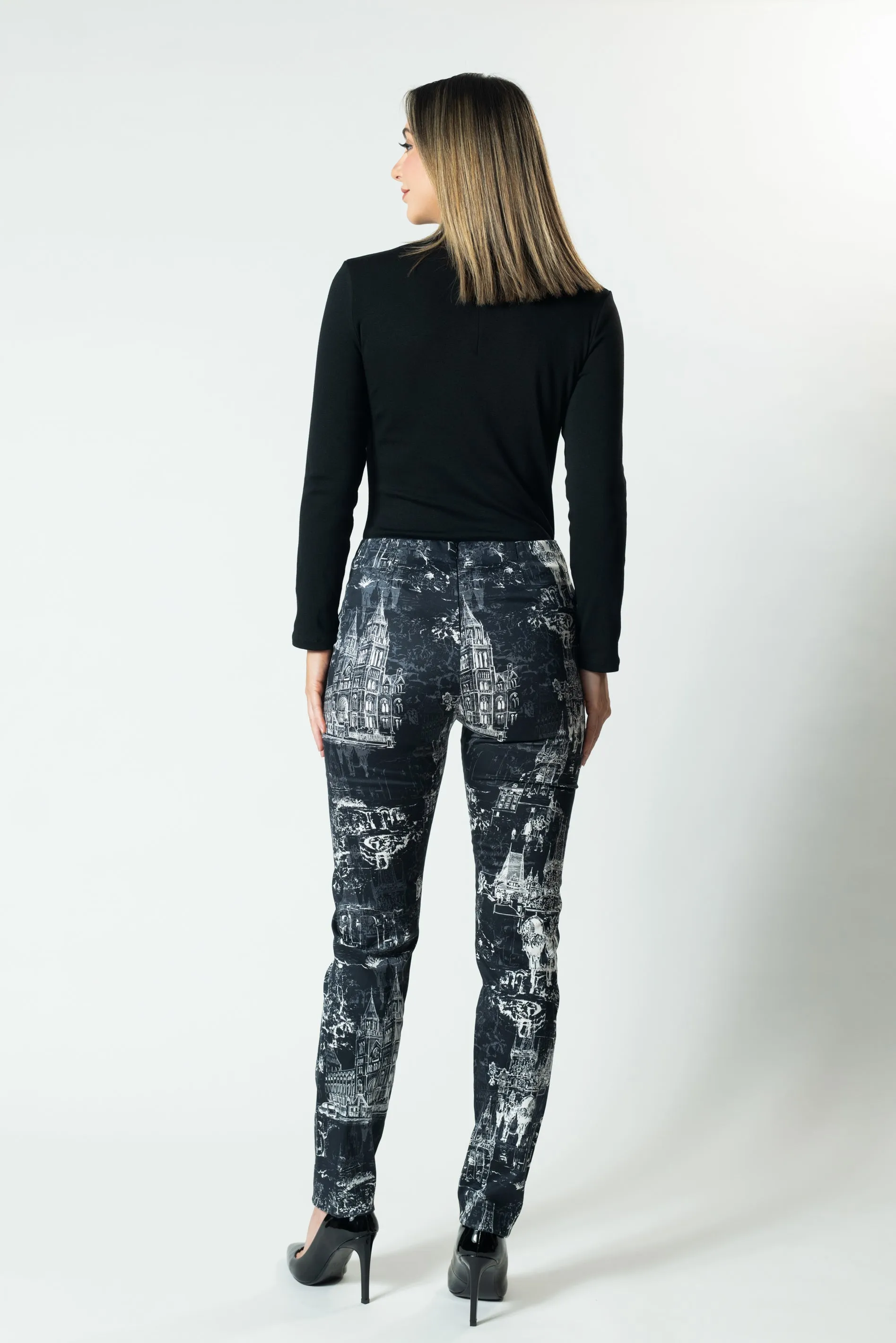 CITYSCAPE Straight Leg Suit Pant