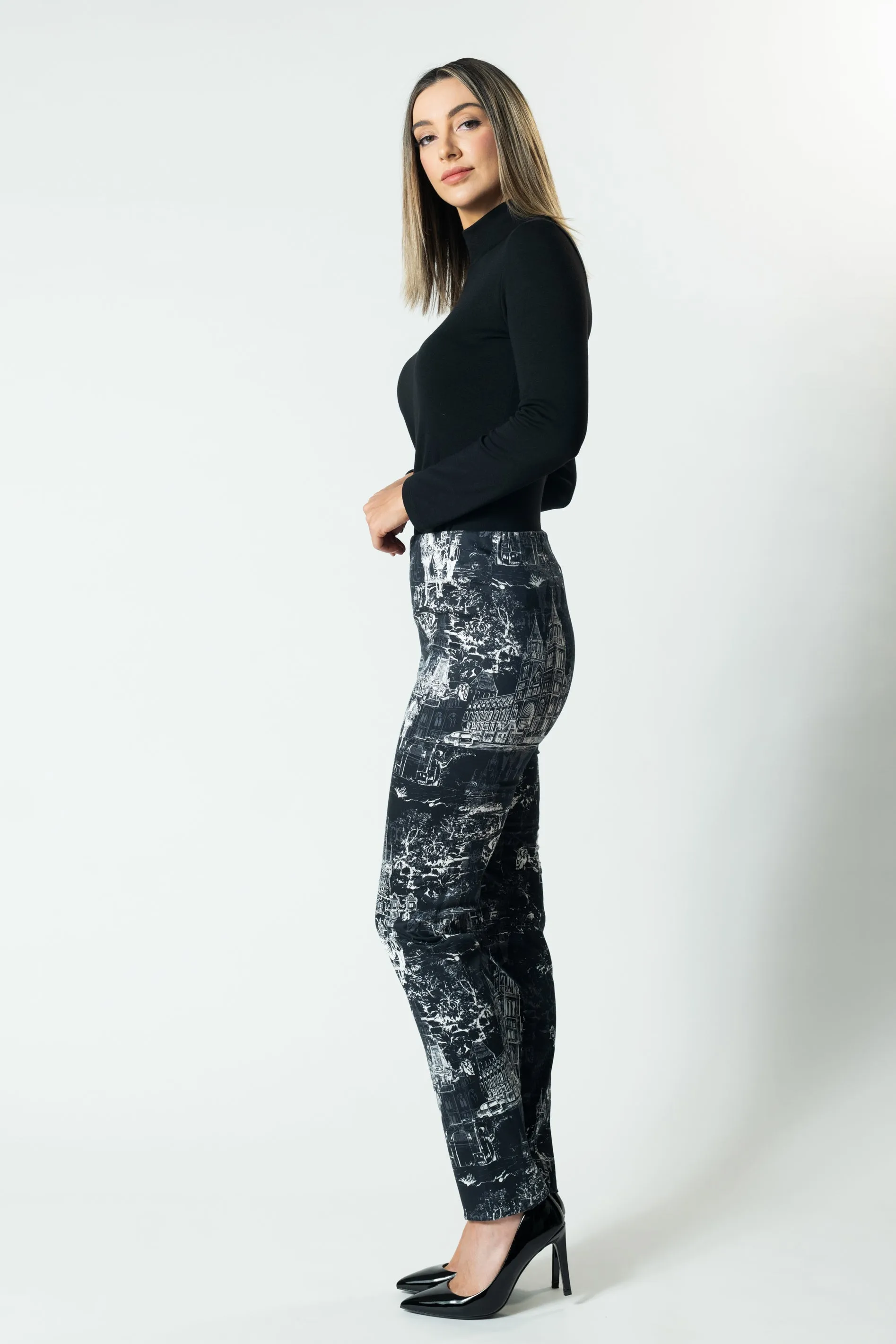 CITYSCAPE Straight Leg Suit Pant