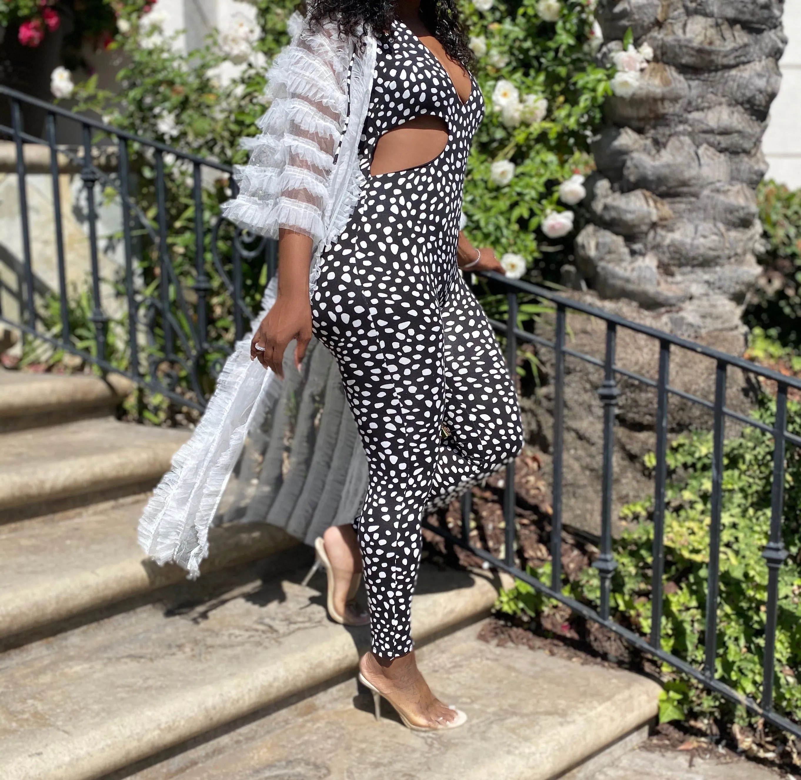 Dalmatian jumpsuit | black