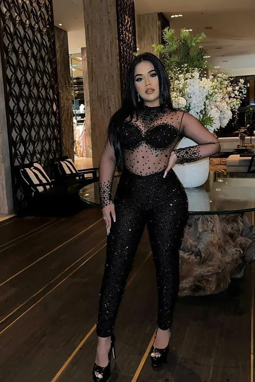 Icon Black Bodysuit (Ready To Ship)