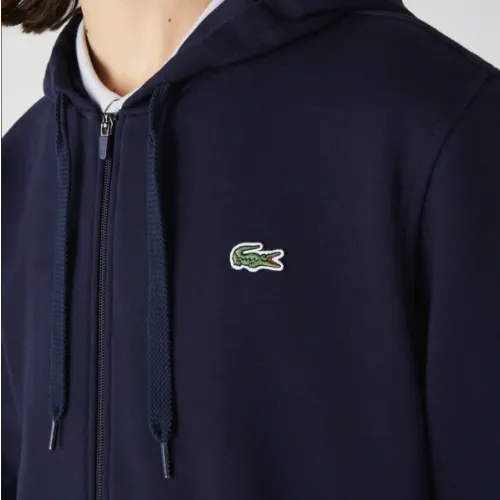 Lacoste Men’s SPORT Lightweight Bi-material Hoodie & Fleece Tennis Sweatpants - Navy Sh9626 51