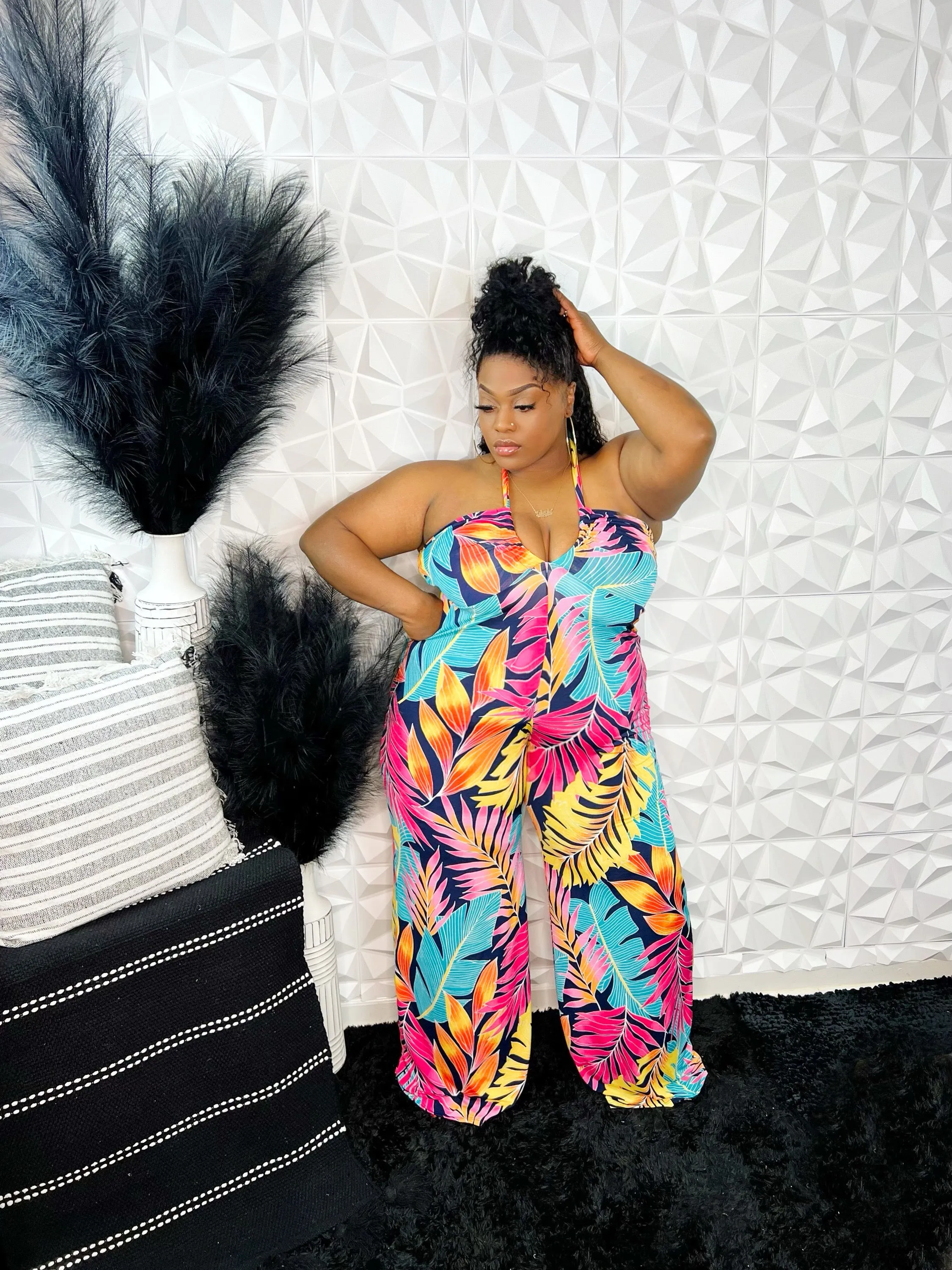 "VACATION IN THE TROPICS JUMPSUIT