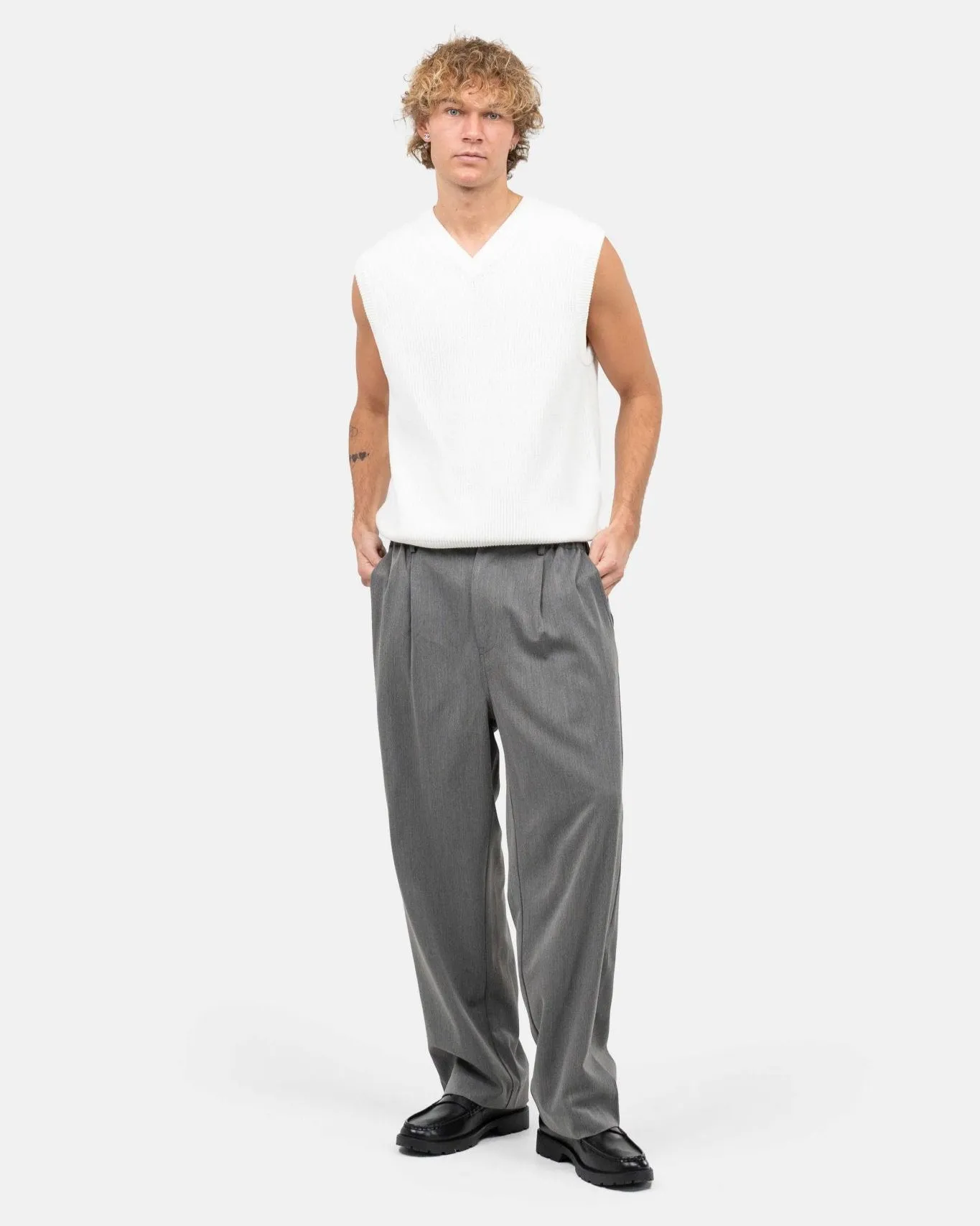 Strikvest Hvid