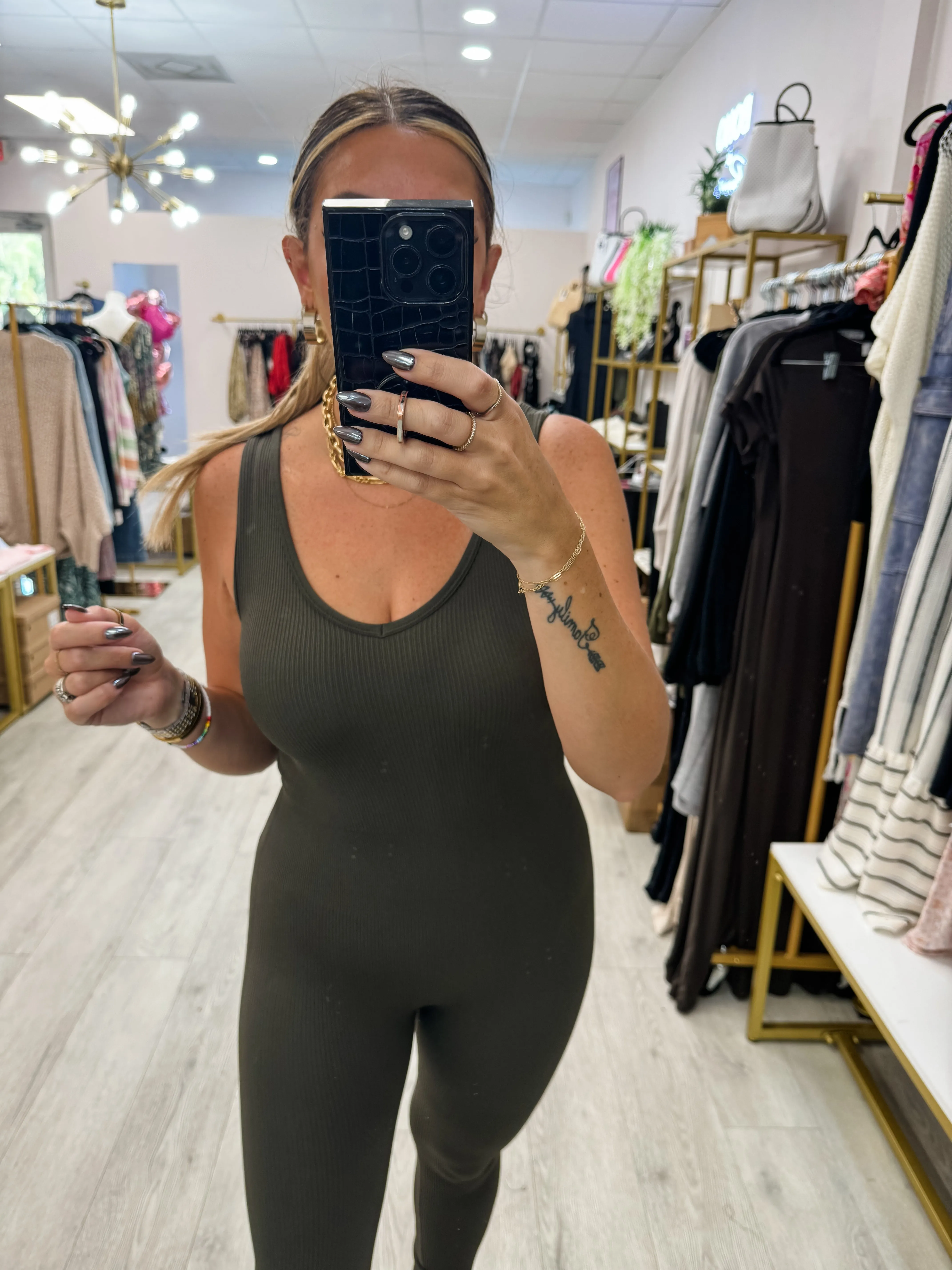 The Ribbed Seamless Catsuit