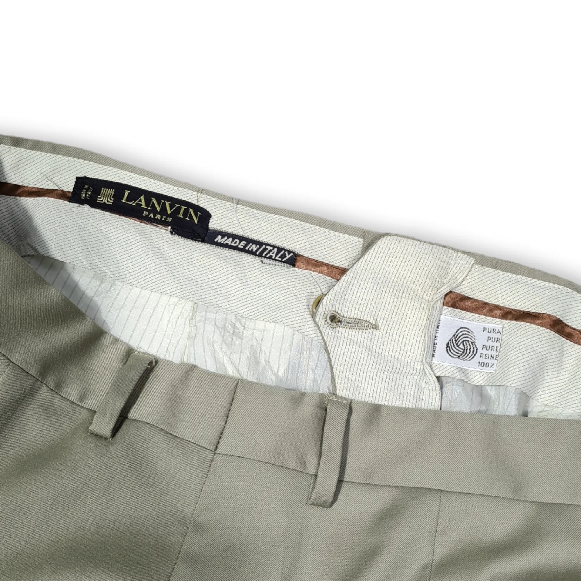 VINTAGE WOOL SUIT PANTS : SIZE 48