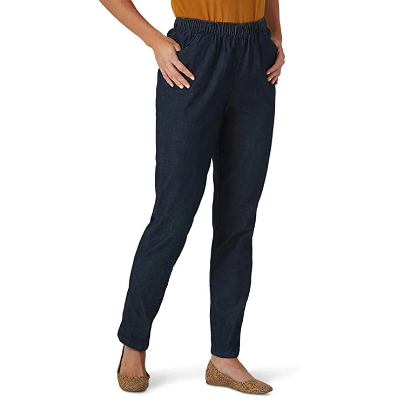 Women Stretch Elastic Waist Pull-On Pant