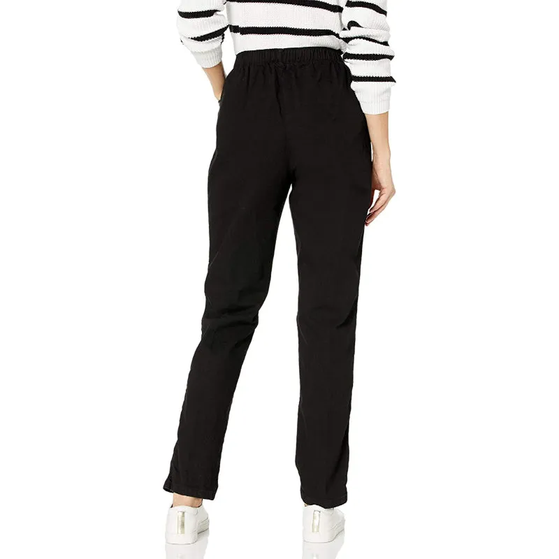 Women Stretch Elastic Waist Pull-On Pant